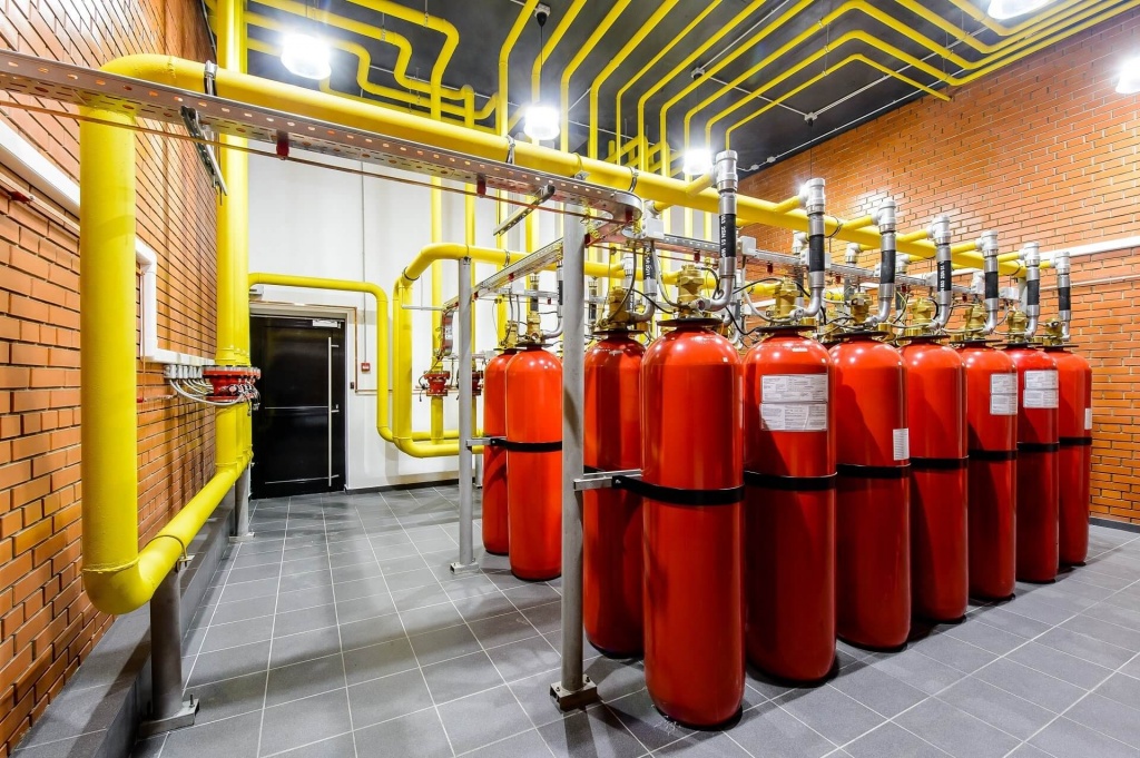 Проектирование и монтаж системы газового пожаротушения